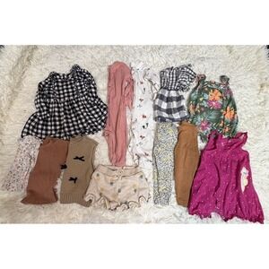 Baby Girl 9-12 Months Outfits Clothes Lot Of 12 Dresses Mixed Brands Seasons
